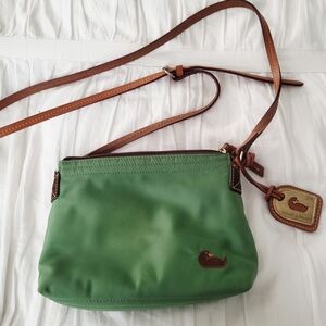 Dooney & Bourke Nylon Crossbody Pouchette Shoulder Bag In Green